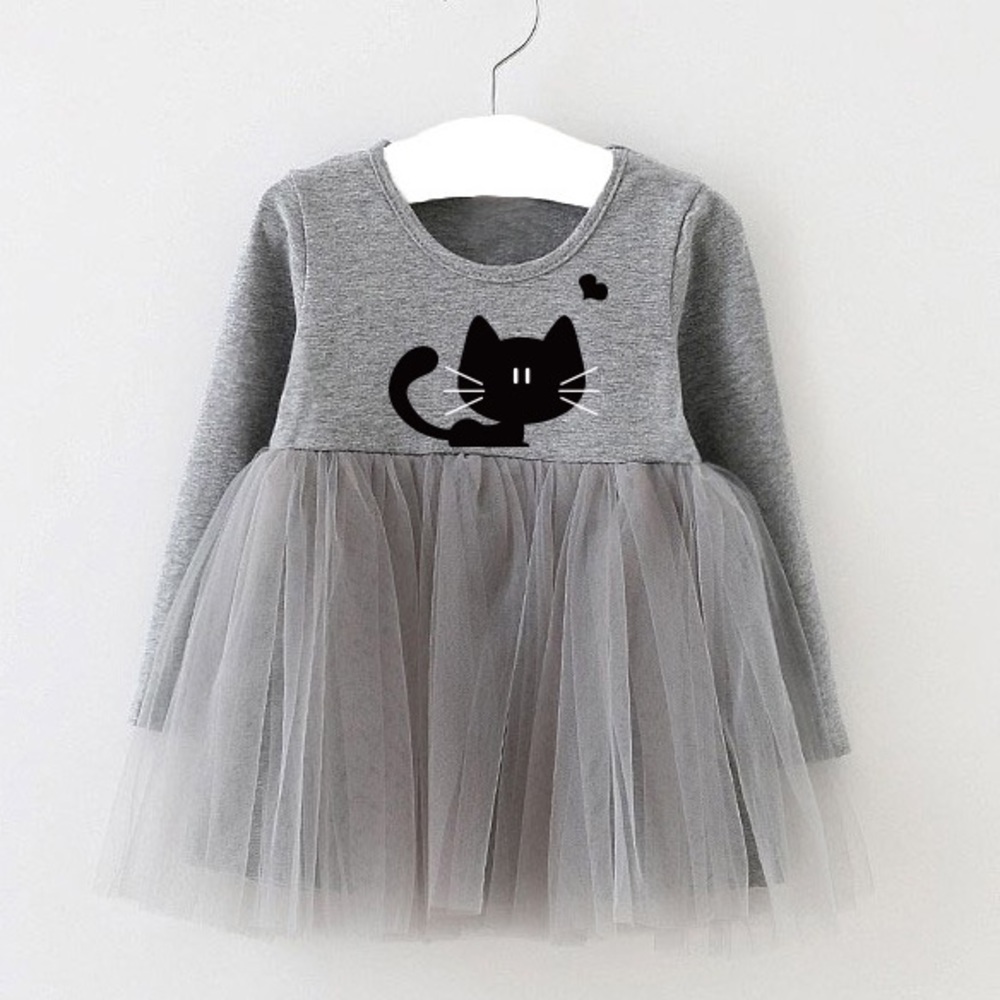 🆕 Baby Girls Cat Tutu Dress🌸